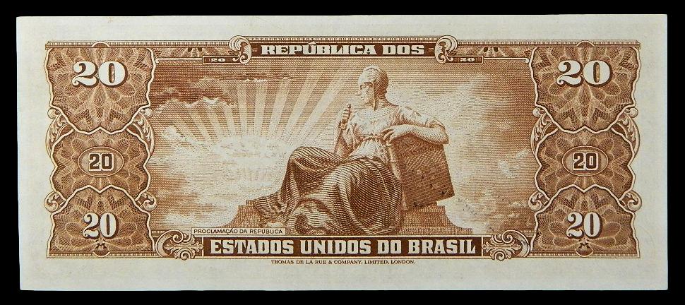 ND (1950) - BRASIL - BILLETE - 20 CRUZEIROS - PICK 144 - MBC+