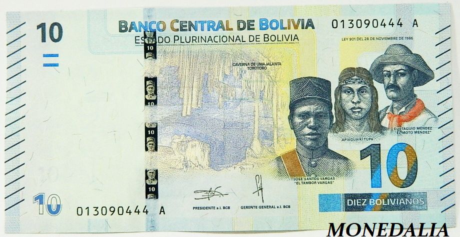 2018 - BOLIVIA - 10 BOLIVIANOS - UNC