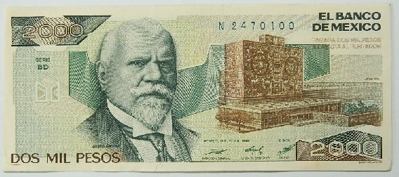 1985 - MEXICO - 2000 PESOS - PICK 86 A