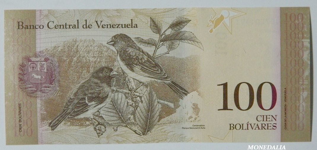 2015 - VENEZUELA - 100 BOLIVARES - PICK 93