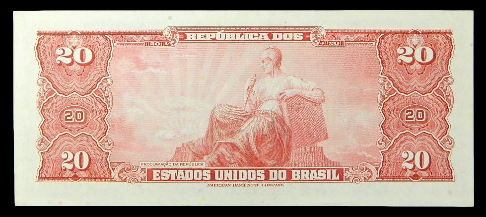 ND (1943) - BRASIL - BILLETE - 20 CRUZEIROS - PICK 136A - MBC+