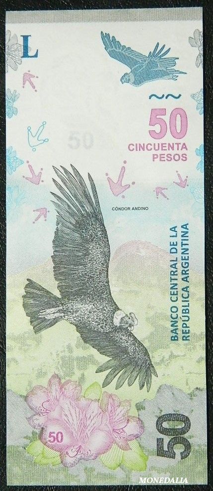 2018 - ARGENTINA - BILLETE - 50 PESOS - SC