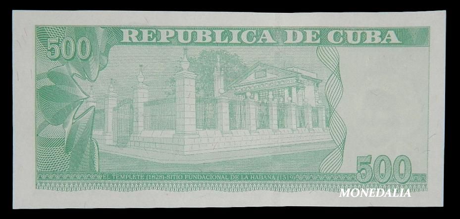 2019 - CUBA - BILLETE -  500 PESOS - IGNACIO AGRAMONTE