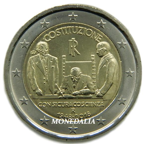 2018 - ITALIA - 2 EURO - CONSTITUCION 