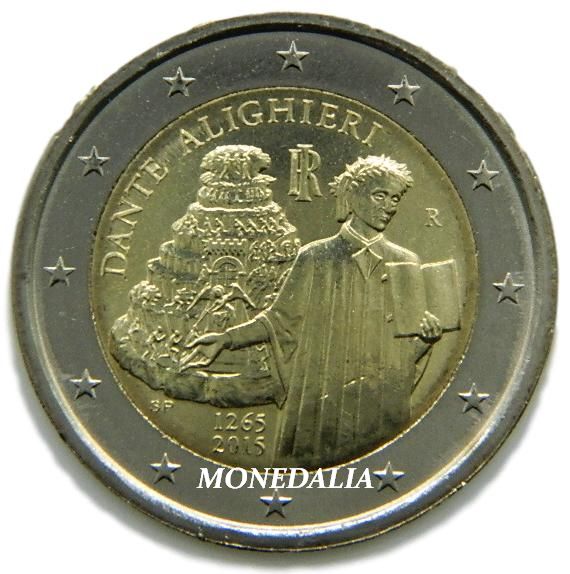 2015 - ITALIA - 2 EURO - DANTE ALIGHIERI