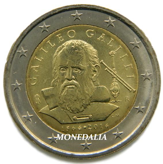2014 - ITALIA - 2 EURO - GALILEO GALILEI 