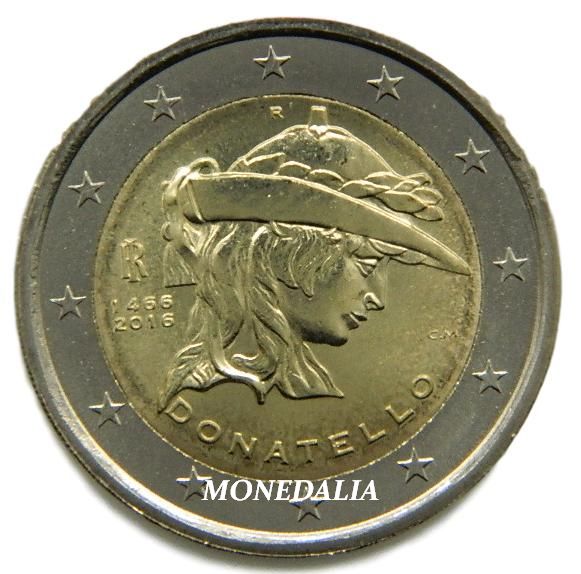 2016 - ITALIA - 2 EUROS - DONATELLO