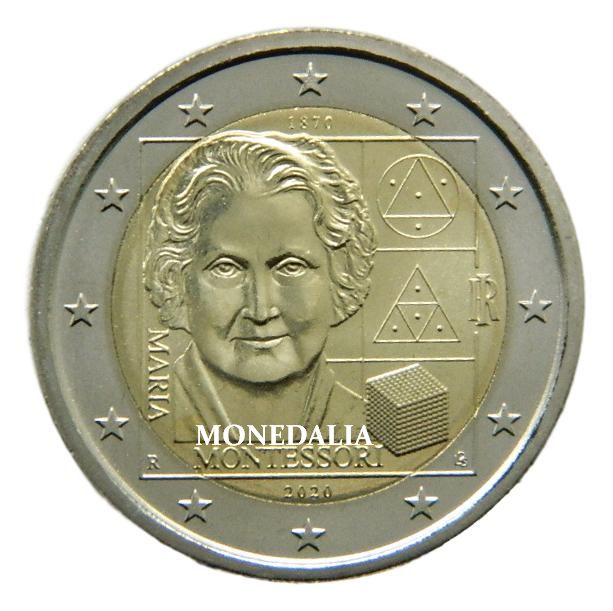 2020 - ITALIA - 2 EURO - MARIA MONTESSORI