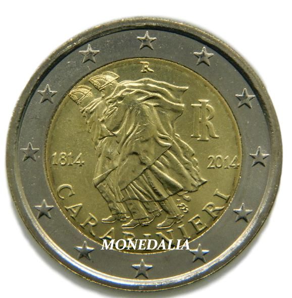 2014 - ITALIA - 2 EUROS - CARABINIERI