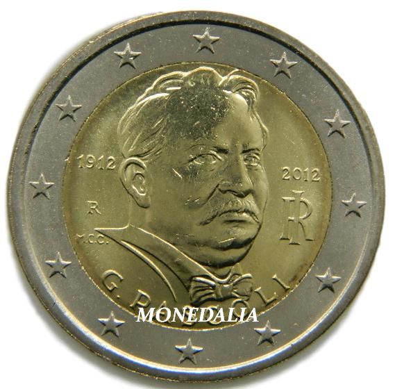 2012 - ITALIA - 2 EUROS - PASCOLI