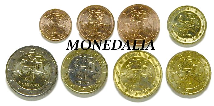 2015 - LITUANIA - TIRA EUROS - 8 MONEDAS 