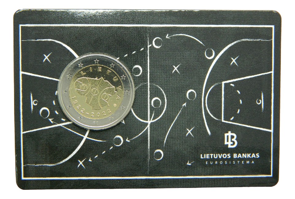 2022 - LITUANIA - 2 EURO - BALONCESTO - COINCARD