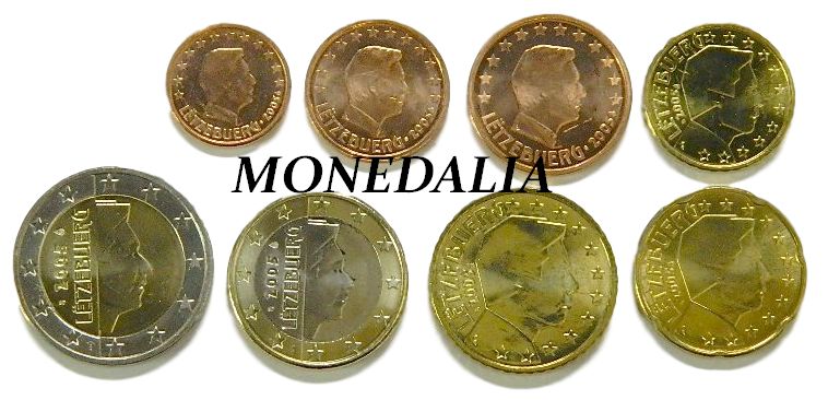 2023 - LUXEMBURGO - TIRA EUROS - 8 MONEDAS