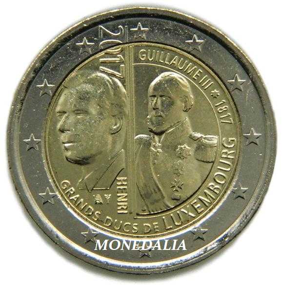 2017 - LUXEMBURGO - 2 EUROS - GUILLERMO III