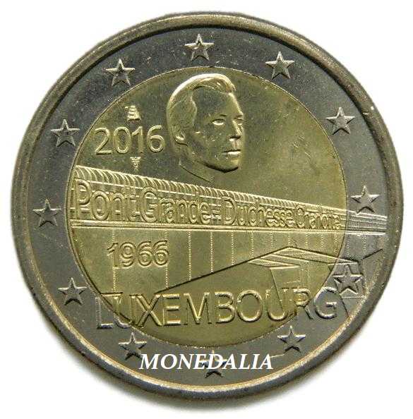 2016 - LUXEMBURGO - 2 EUROS - PUENTE