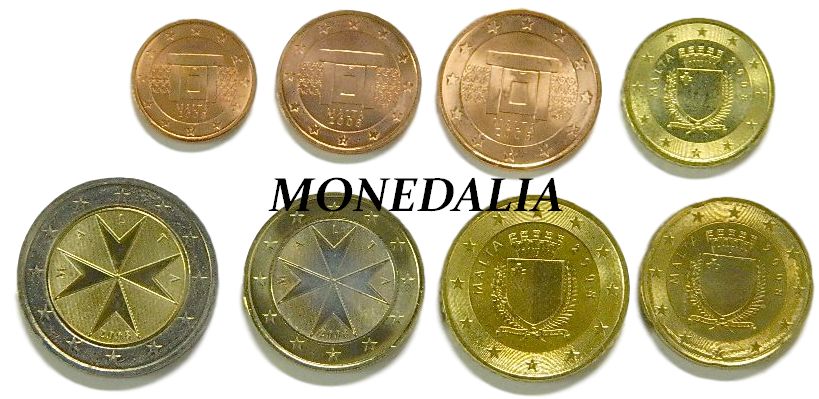 2013 - MALTA - TIRA EUROS - 8 MONEDAS