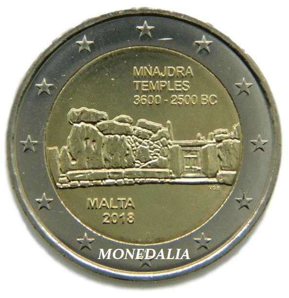 2018 - MALTA - 2 EURO - TEMPLO MNAJDRA