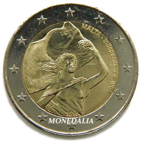 2014 - MALTA - 2 EUROS - CONSTITUCION INDEPENDENCIA