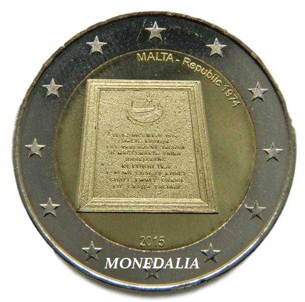 2015 - MALTA - 2 EURO - REPUBLICA