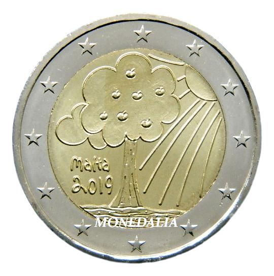 2019 - MALTA - 2 EUROS - NIÑOS Y SOLIDARIDAD