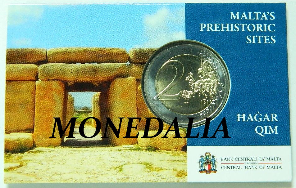 2017 - MALTA - 2 EUROS - TEMPLOS - COINCARD