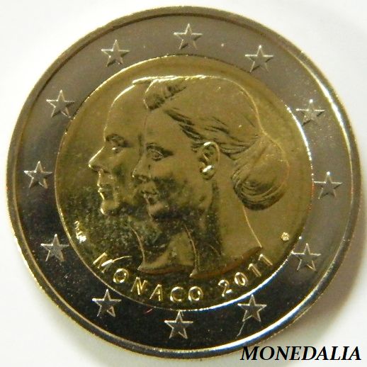 2011 - MONACO - 2 EURO - BODA - BU - CAJA