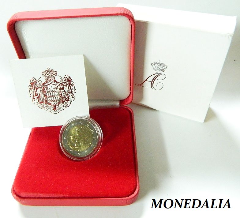 2011 - MONACO - 2 EURO - BODA - BU - CAJA