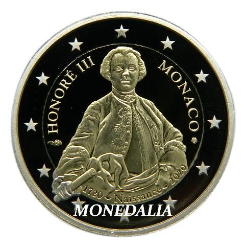 2020 - MONACO - 2 EUROS - HONORE III