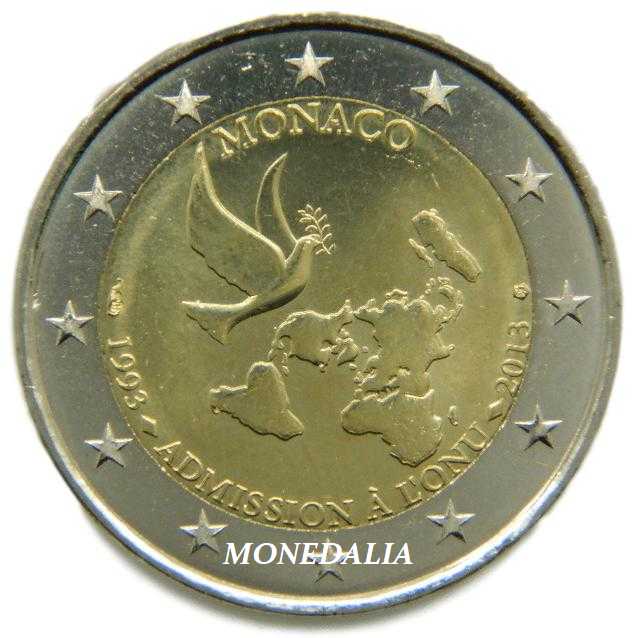 2013 - MONACO - 2 EURO - ADMISION A LA ONU 