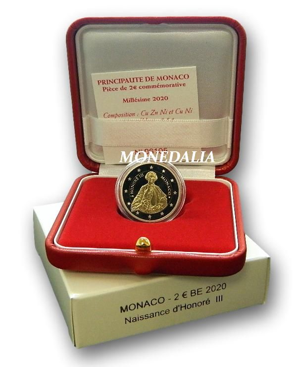 2020 - MONACO - 2 EUROS - HONORE III