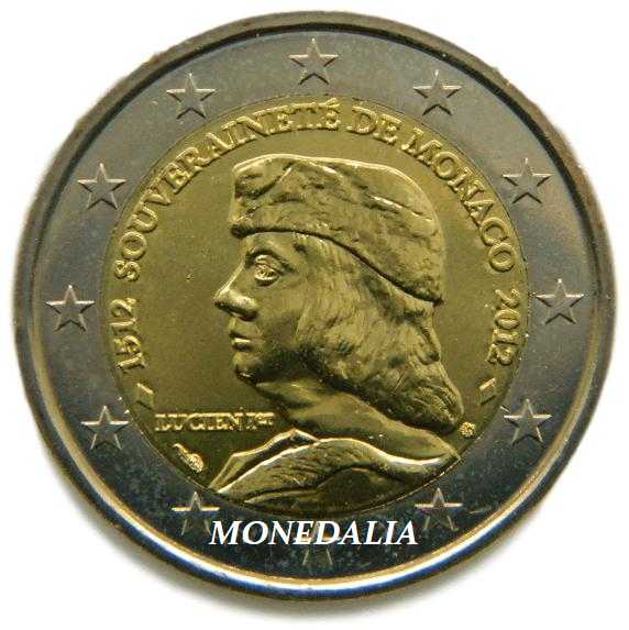 2012 - MONACO - 2 EURO - CENTENARIO SOBERANIA - SC