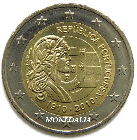 2010 - PORTUGAL - 2 EUROS - REPUBLICA 