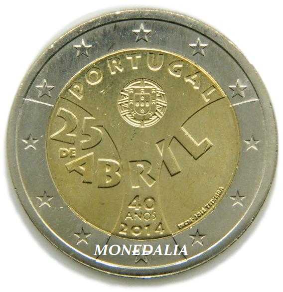 2014 - PORTUGAL - 2 EURO - REVOLUCION DE LOS CLAVELES