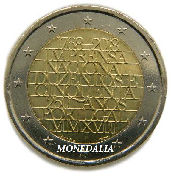 2018 - PORTUGAL - 2 EURO - IMPRENTA