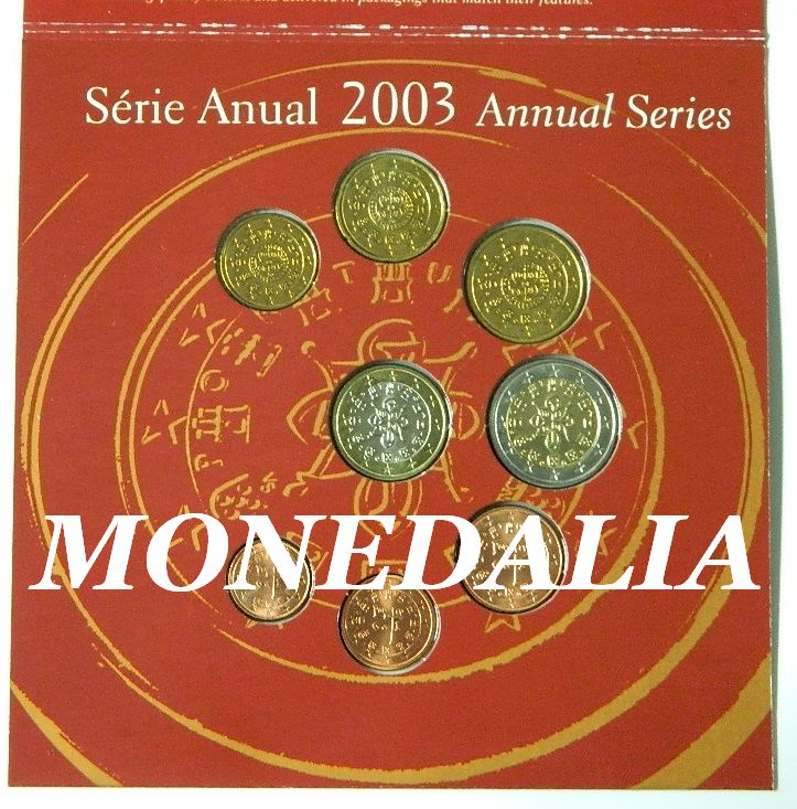 2003 - PORTUGAL - EUROS - SERIE ANUAL