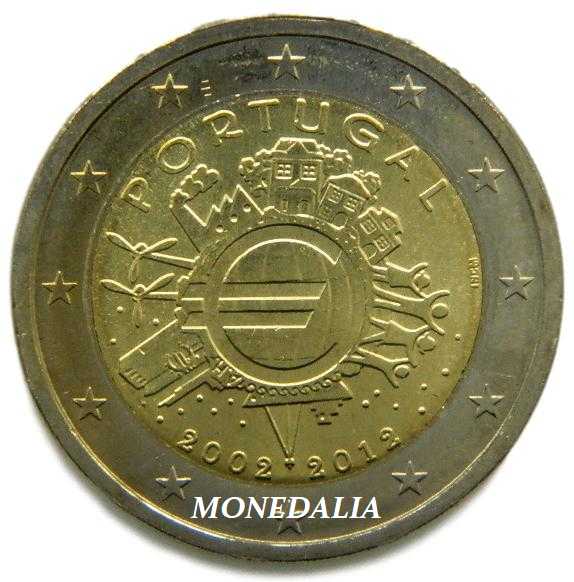 2012 - PORTUGAL - 2 EUROS - X ANIVERSARIO