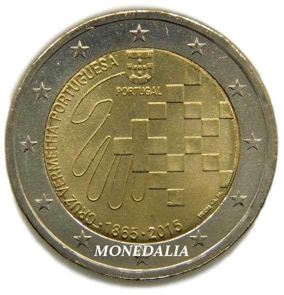 2015 - PORTUGAL - 2 EUROS - CRUZ ROJA