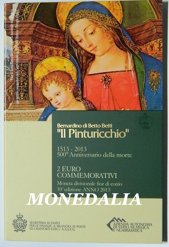 2013 - SAN MARINO - 2 EURO - PINTURICCHIO