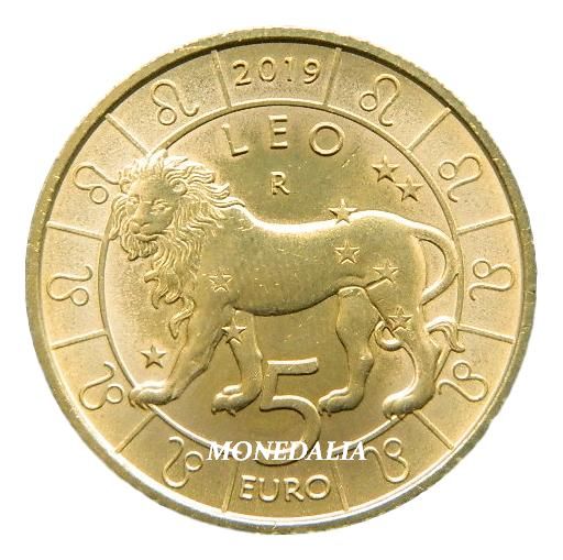 2019 - SAN MARINO - 5 EURO - LEO - ZODIACO