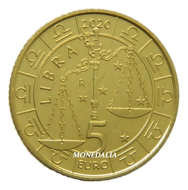 2020 - SAN MARINO - 5 EURO - LIBRA - ZODIACO