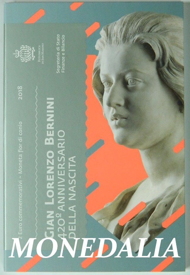 2018 - SAN MARINO - 2 EURO - GIAN LORENZO BERNINI