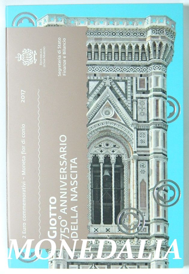 2017 - SAN MARINO - 2 EUROS - GIOTTO