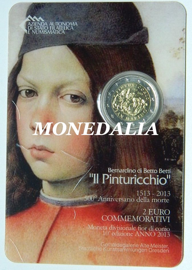 2013 - SAN MARINO - 2 EURO - PINTURICCHIO