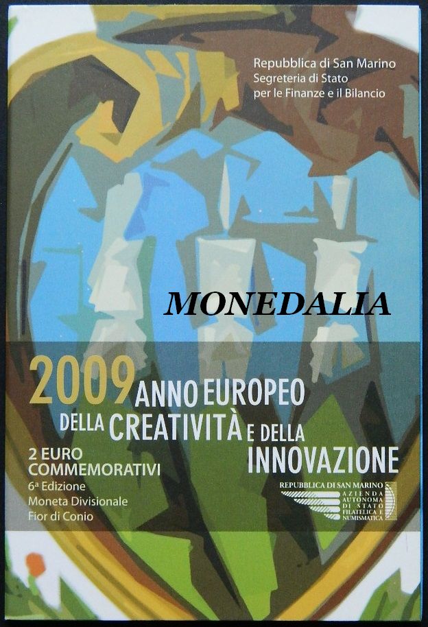 2009 - SAN MARINO - 2 EUROS - CREATIVIDAD