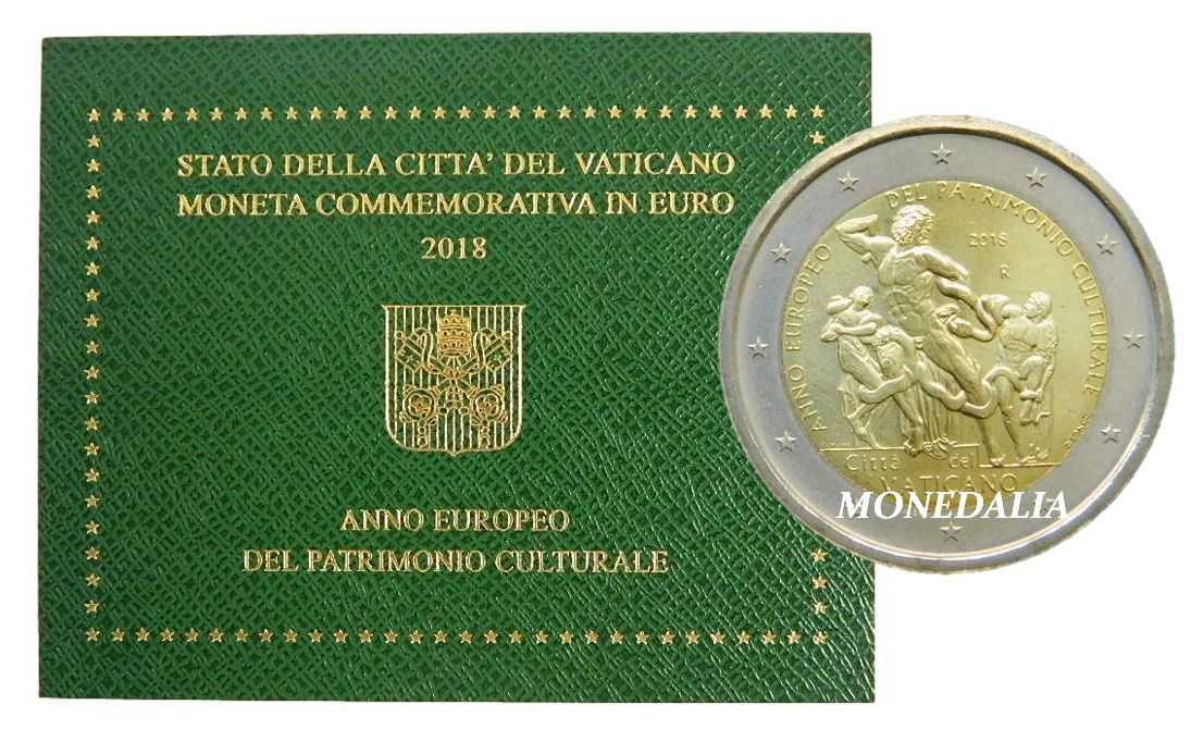2018 - VATICANO - 2 EURO - PATRIMONIO CULTURAL