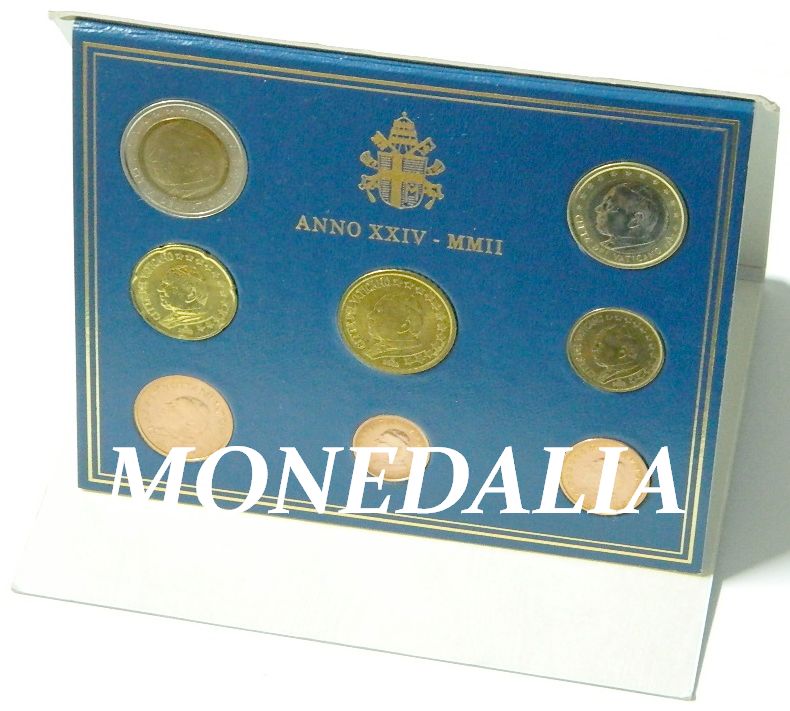 2002 - VATICANO - EUROSET - 8 MONEDAS