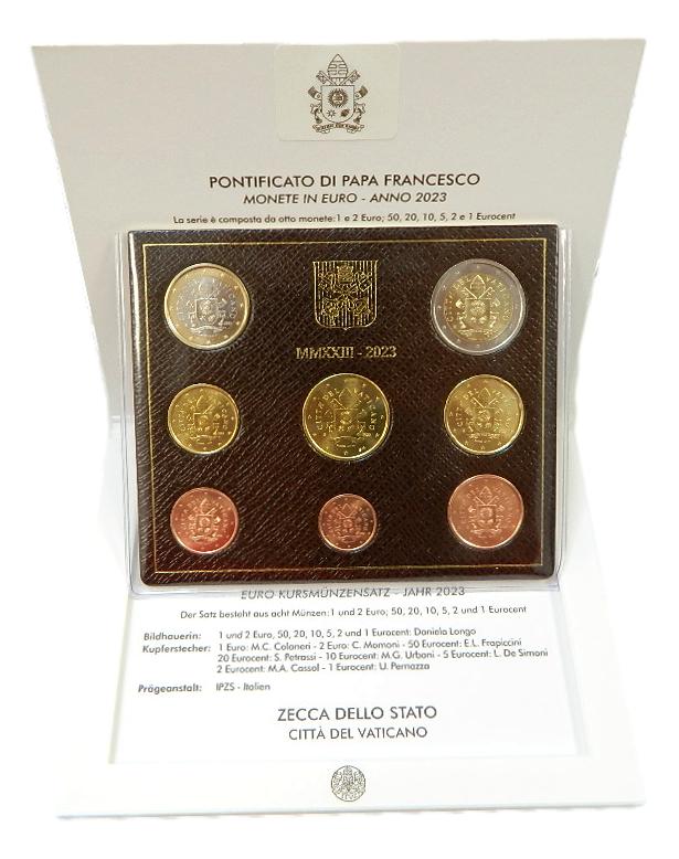 2023 - VATICANO - SERIE EUROS - 8 MONEDAS