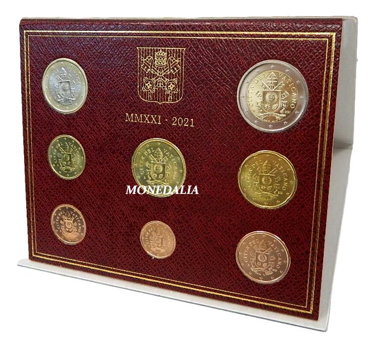 2021 - VATICANO - SERIE EUROS - 8 MONEDAS