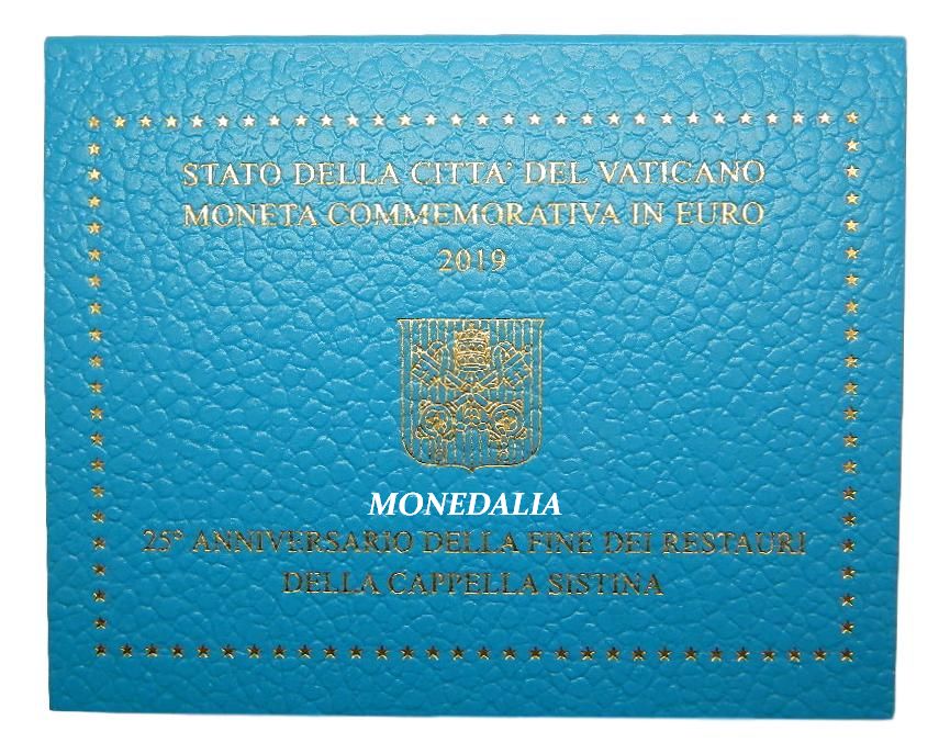 2019 - VATICANO - 2 EUROS - CAPILLA SIXTINA