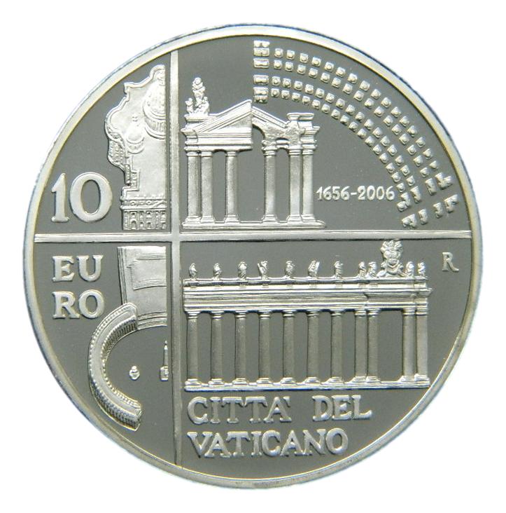 2006 - VATICANO - 10 EURO - PLAZA SAN PEDRO